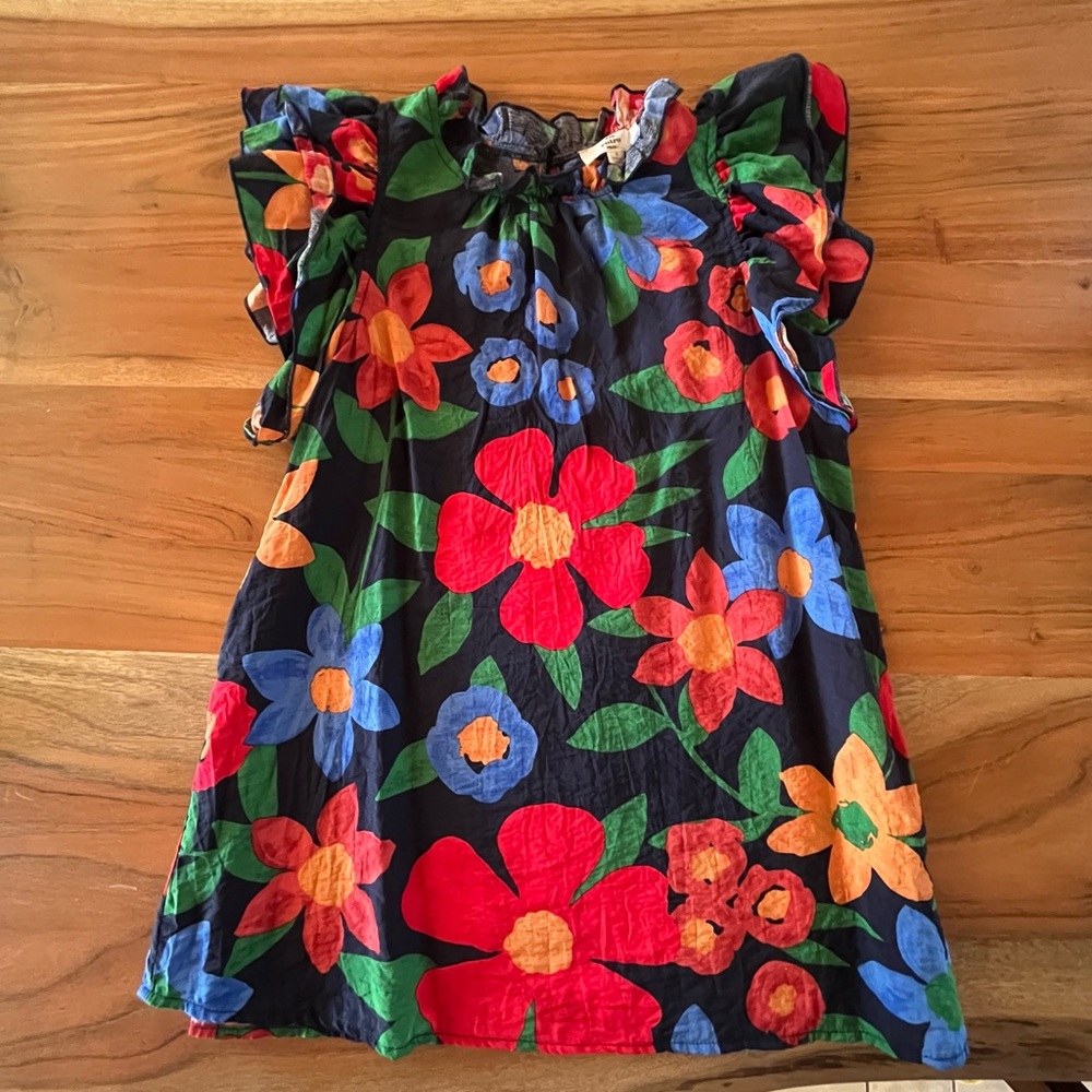 Floral Flutter Sleeve Top